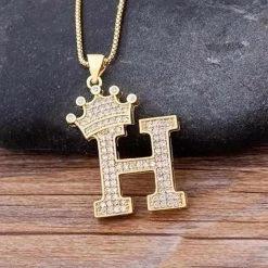 NIDIN Factory Online Store Saint Morris Royal Initial Necklace Men's Apparels 37 NIDIN Factory Online Store Saint Morris Royal Initial Necklace Men's Apparels