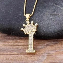 NIDIN Factory Online Store Saint Morris Royal Initial Necklace Men's Apparels 38 NIDIN Factory Online Store Saint Morris Royal Initial Necklace Men's Apparels
