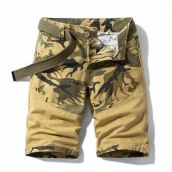 HIEXSE Men Store Sky Madrid Glacier Cargo Shorts Men's Apparels