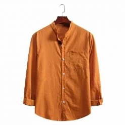 VEAKER Apparel Outlets Store Men's Apparels North Royal Valencia Linen Shirt