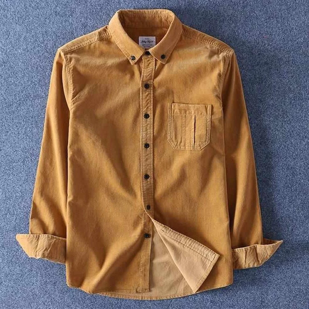 Schinteon Official Store Men's Apparels Saint Morris Weekend Corduroy Shirt 3 Schinteon Official Store Men's Apparels Saint Morris Weekend Corduroy Shirt