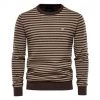 AIOPESON Official Store Sky Madrid Cotton Striped Pullover