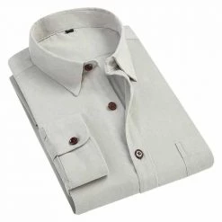 AOLIWEN Aliexpress Store North Royal Bergamo Corduroy Shirt Men's Apparels