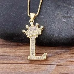 NIDIN Factory Online Store Saint Morris Royal Initial Necklace Men's Apparels 41 NIDIN Factory Online Store Saint Morris Royal Initial Necklace Men's Apparels