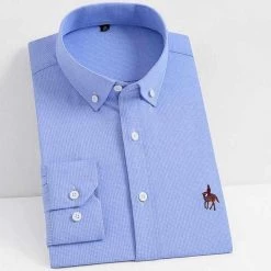 BOLEEBIRD Aliexpress Store Men's Apparels Saint Morris Bamboo Wrinkle-Resistant Shirt