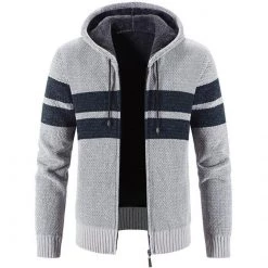 Mountainskin Official Store Men's Apparels North Royal Hooded Fleece Cardigan