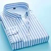 Shop3514010 Store Men's Apparels North Royal Executive Button-Down Striped Shirt