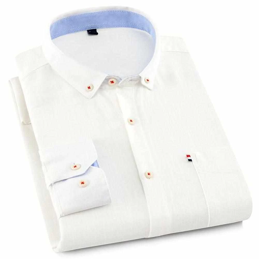 BeckyWalk Store Sky Madrid Cotton Dress Shirt 6 BeckyWalk Store Sky Madrid Cotton Dress Shirt