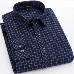 BAOLiONTU Men's Store Men's Apparels Saint Morris Casual Checkered Shirt