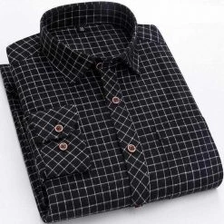 BAOLiONTU Men's Store Men's Apparels Saint Morris Casual Checkered Shirt