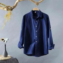 JDDTON Store Men's Apparels North Royal Tuscany Linen Shirt