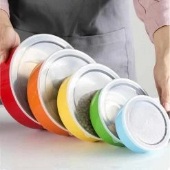 Goldbaking Official Store Home Stainless Steel Nested Container Set (5 Pieces)