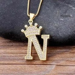NIDIN Factory Online Store Saint Morris Royal Initial Necklace Men's Apparels 43 NIDIN Factory Online Store Saint Morris Royal Initial Necklace Men's Apparels
