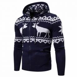 Shop1295352 Store Holiday Hooded Sweater Men's Apparels