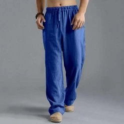 JDDTON Store Sky Madrid Bali Linen Pants Men's Apparels 11 JDDTON Store Sky Madrid Bali Linen Pants Men's Apparels