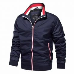 TACVASEN Official Store Saint Morris Striped Pocket Jacket Men's Apparels