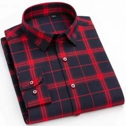 BOLEEBIRD Aliexpress Store Sky Madrid Weekend Plaid Shirt Men's Apparels