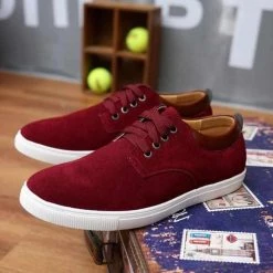NIDENGBAO Official Store Saint Morris Suede Lace-Up Shoes Men's Apparels