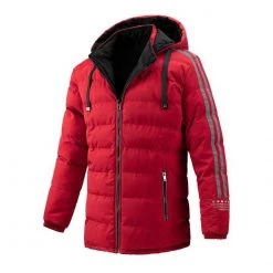 AIOPESON Official Store Men's Apparels North Royal Hooded Pocket Parka