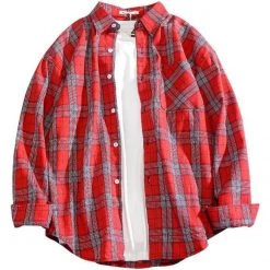 Moringcute Store Men's Apparels Saint Morris Plaid Pocket Shirt
