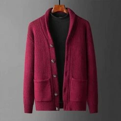 SHOUAI Store Men's Apparels Saint Morris Wool Button Cardigan 8 SHOUAI Store Men's Apparels Saint Morris Wool Button Cardigan