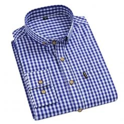 AOLIWEN Official Store Saint Morris Tartan Button-Up Shirt