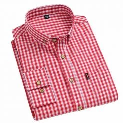 AOLIWEN Official Store Saint Morris Tartan Button-Up Shirt