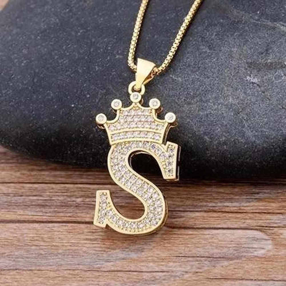 NIDIN Factory Online Store Saint Morris Royal Initial Necklace Men's Apparels 21 NIDIN Factory Online Store Saint Morris Royal Initial Necklace Men's Apparels