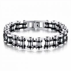 Angels Bead Store Men's Apparels Sky Madrid Stainless Steel Biker Chain Bracelet