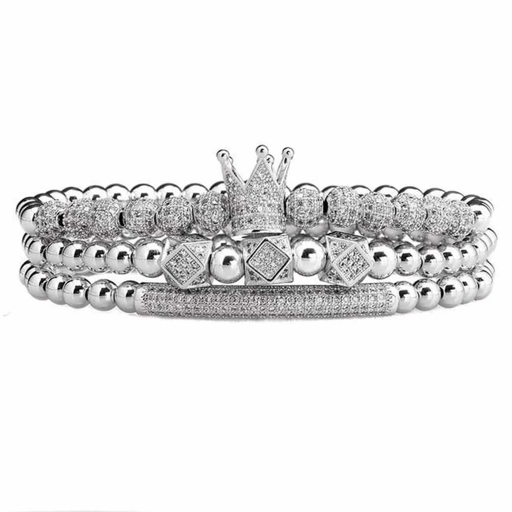ATTYIRENA Official Store Crown Beaded Bracelet Men's Apparels 7 ATTYIRENA Official Store Crown Beaded Bracelet Men's Apparels