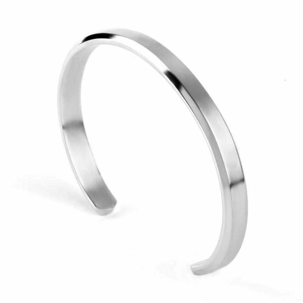 Mcllroy Official Store Men's Apparels Stainless Steel Cuff Bangle 4 Mcllroy Official Store Men's Apparels Stainless Steel Cuff Bangle