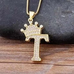 NIDIN Factory Online Store Saint Morris Royal Initial Necklace Men's Apparels 49 NIDIN Factory Online Store Saint Morris Royal Initial Necklace Men's Apparels