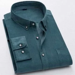 Donghuan Overseas Store Men's Apparels North Royal Corduroy Button-Down Shirt 15 Donghuan Overseas Store Men's Apparels North Royal Corduroy Button-Down Shirt