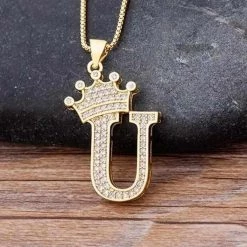 NIDIN Factory Online Store Saint Morris Royal Initial Necklace Men's Apparels 50 NIDIN Factory Online Store Saint Morris Royal Initial Necklace Men's Apparels