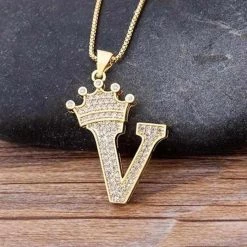 NIDIN Factory Online Store Saint Morris Royal Initial Necklace Men's Apparels 51 NIDIN Factory Online Store Saint Morris Royal Initial Necklace Men's Apparels