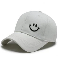 Marco Polo Co.,Ltd Sky Madrid Smiley Embroidered Baseball Cap