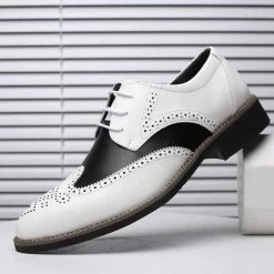 Misalwa Factory Store Men's Apparels Sky Madrid Leather Brogue Shoes