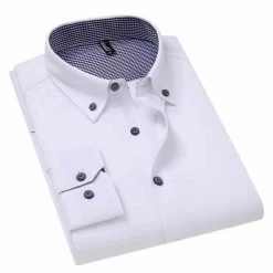 Brother Wang Official Store Sky Madrid Casual Sleek Button-Down Shirt