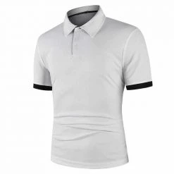 YiBaoXin Store Sky Madrid Dual Tone Polo Shirt Men's Apparels 18 YiBaoXin Store Sky Madrid Dual Tone Polo Shirt Men's Apparels