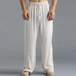 JDDTON Store Sky Madrid Bali Linen Pants Men's Apparels