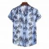 Hipster Wardrobe Store Men's Apparels North Royal Palm Tree Shirt