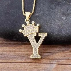 NIDIN Factory Online Store Saint Morris Royal Initial Necklace Men's Apparels 54 NIDIN Factory Online Store Saint Morris Royal Initial Necklace Men's Apparels