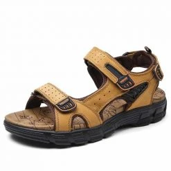 MIXIDELAI Store Men's Apparels North Royal Leather Mission Sandals