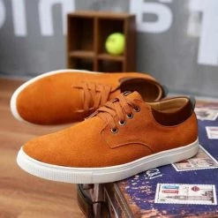 NIDENGBAO Official Store Saint Morris Suede Lace-Up Shoes Men's Apparels