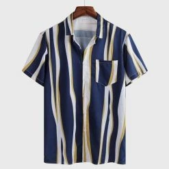 Fanchuang Store Men's Apparels North Royal Bali Camp Shirt