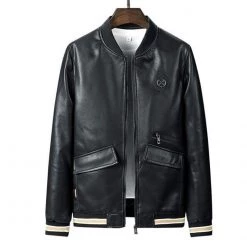 HKTY Official Store North Royal Rider Leather Jacket Men's Apparels