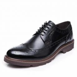 GMSHOES Store London Wingtip Brogue Shoes Men's Apparels