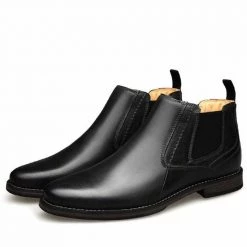 LAH Fashion Store Men's Apparels Saint Morris Leather Chelsea Boot 10 LAH Fashion Store Men's Apparels Saint Morris Leather Chelsea Boot