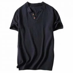 Linden Jewelry Findings Store Sky Madrid Panama Henley Men's Apparels