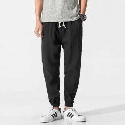 LEGIBLE FACTORY Store Leo Linen Pants Men's Apparels